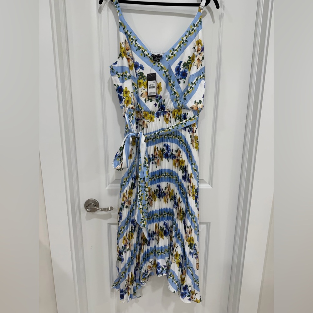 City Chic Blue and Yellow Floral Maxi Dress, Size 18M